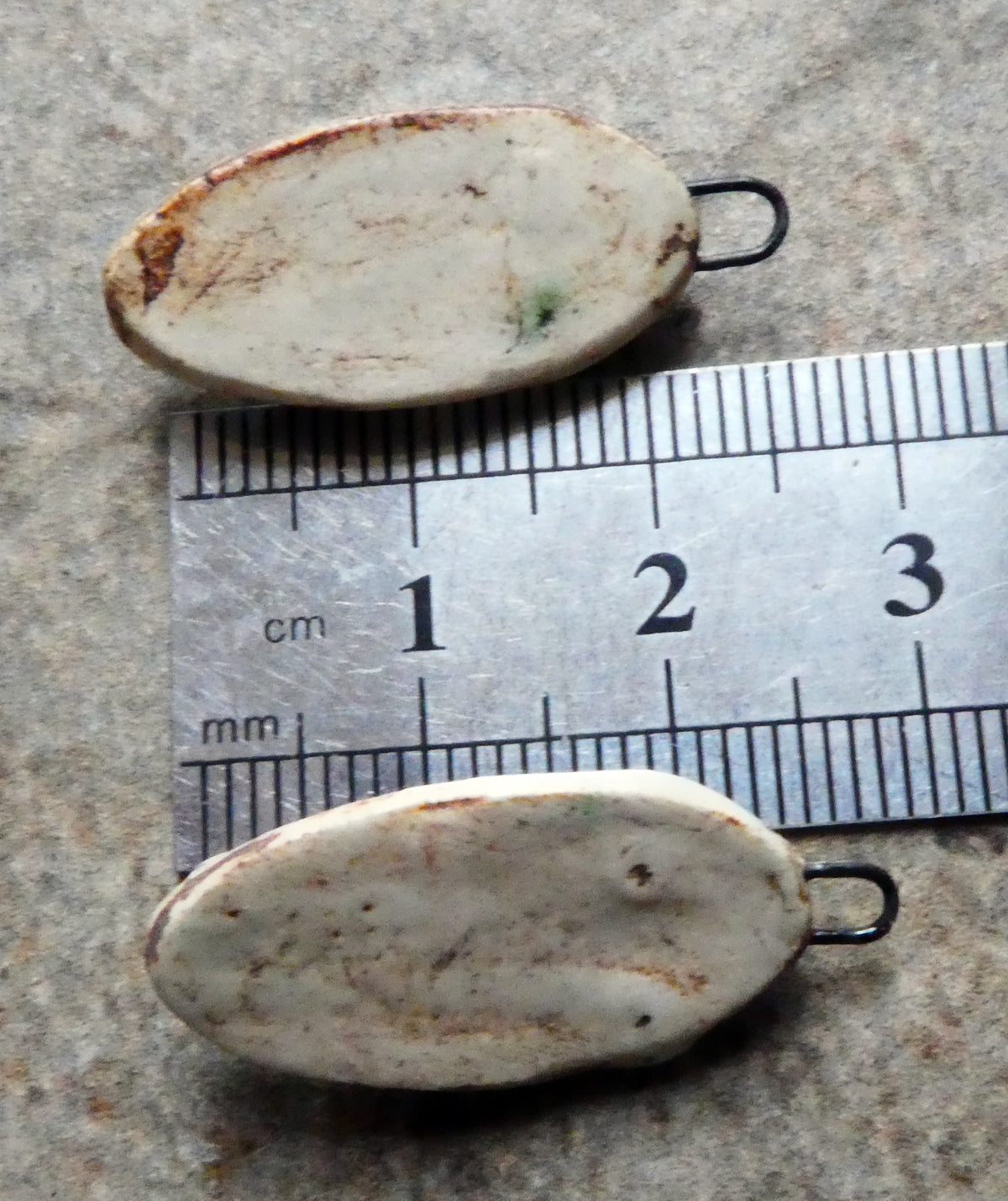 Ceramic Oval Face Charms #3