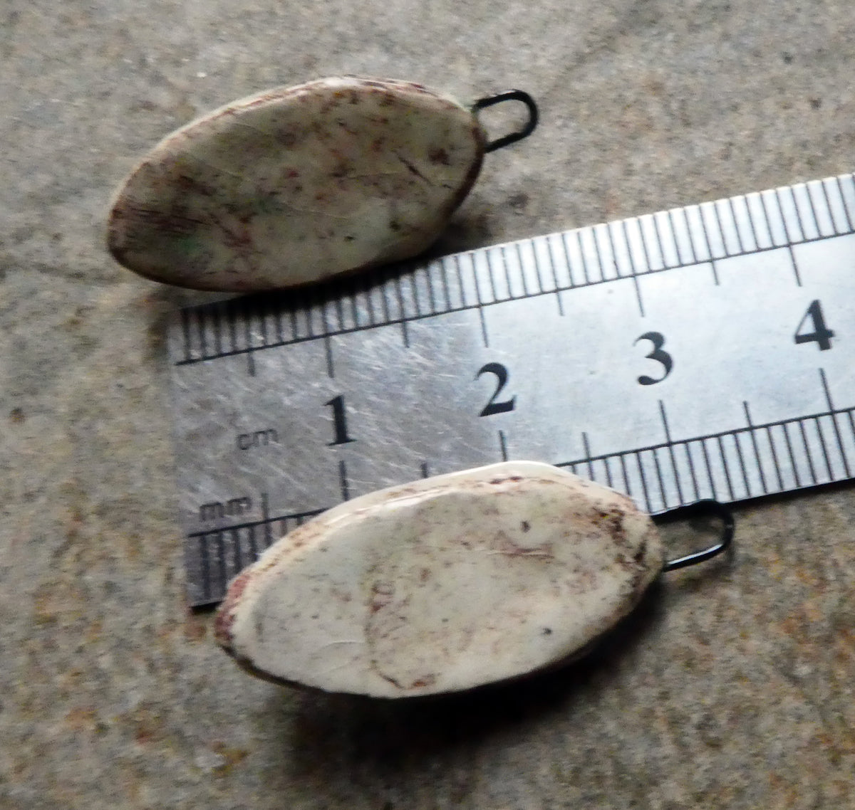 Ceramic Oval Face Charms #5