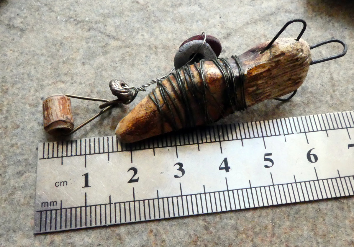 Ceramic Voodoo Amulet Pendant #1