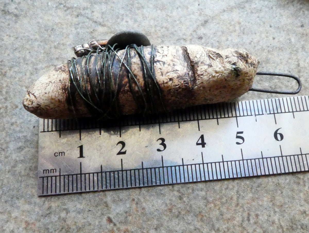 Ceramic Voodoo Amulet Pendant #2