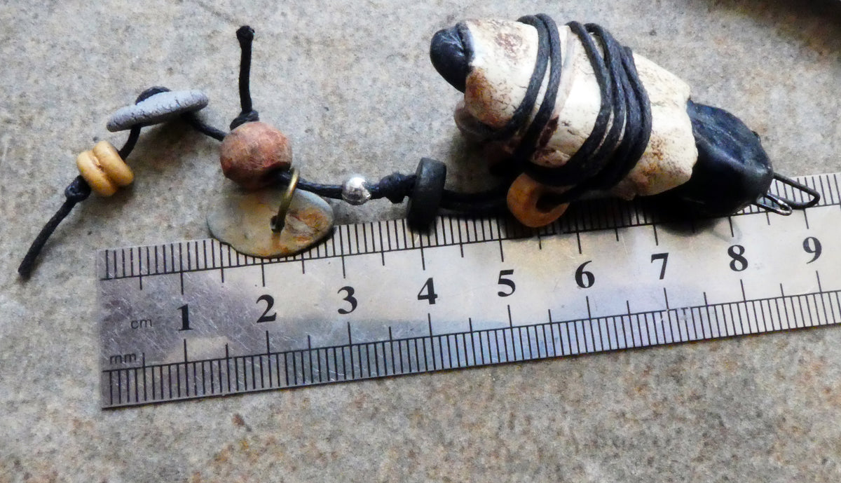 Ceramic Voodoo Amulet Pendant #3