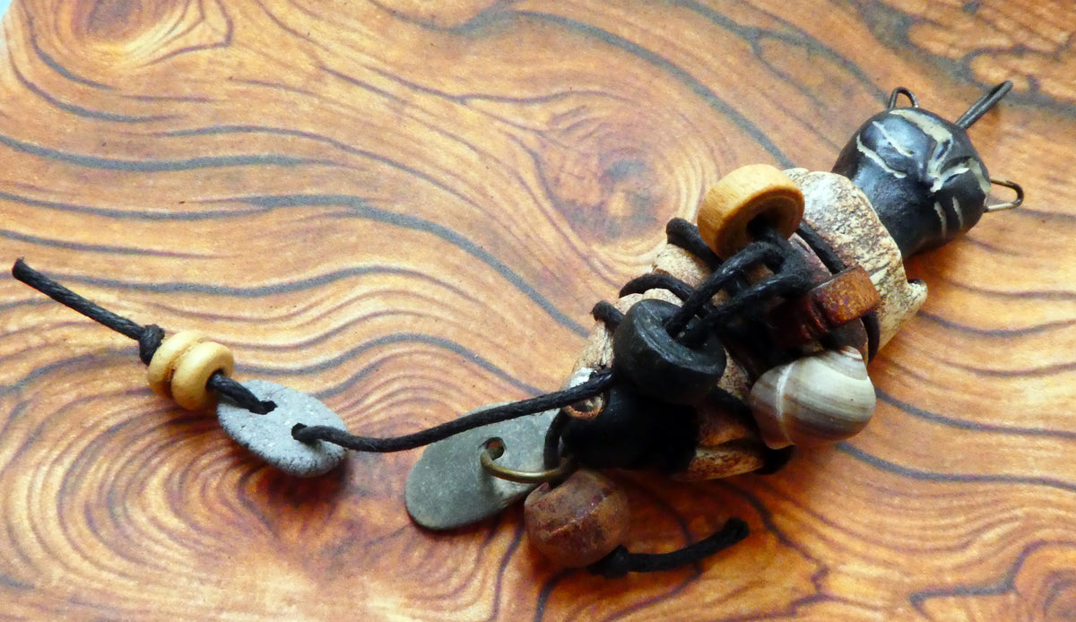 Ceramic Voodoo Amulet Pendant #3