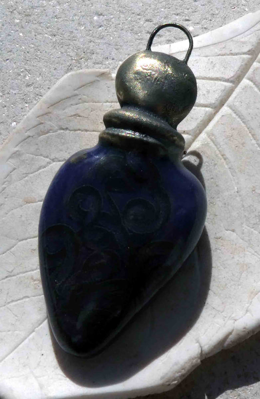 Ceramic Poison Bottle Mini Pendant #2
