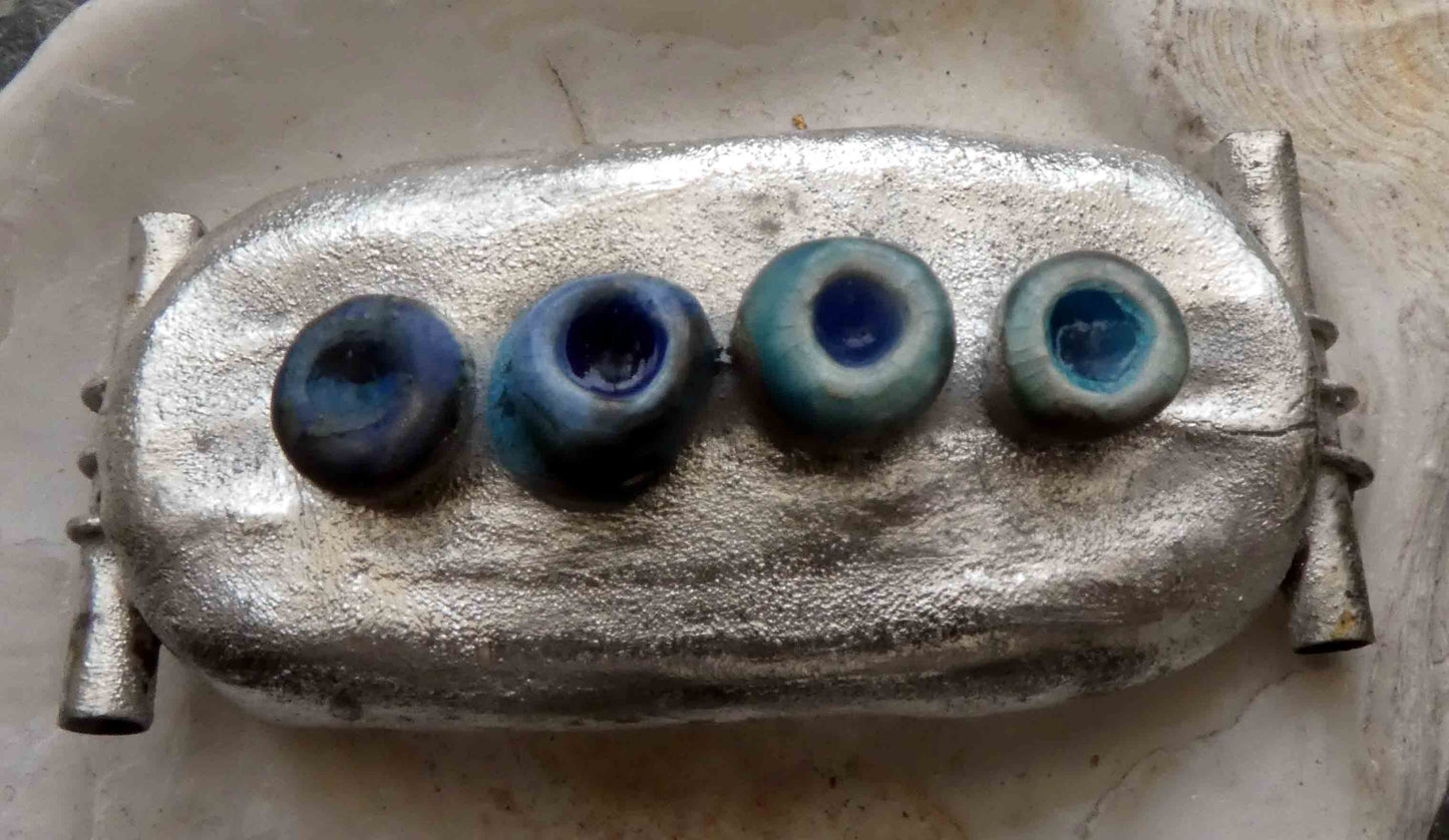Ceramic Silvery Bracelet Focal