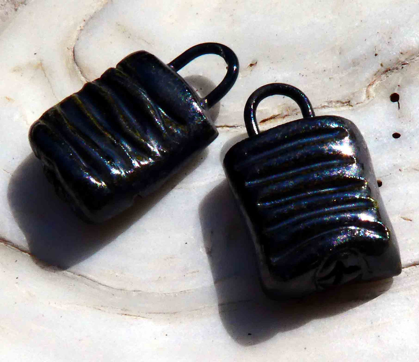 Ceramic Padlock Earring Charms