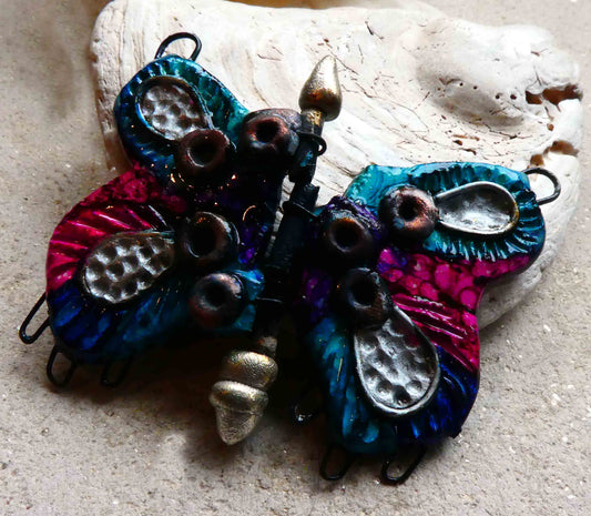 Ceramic Hinged Butterfly Connector Pendant