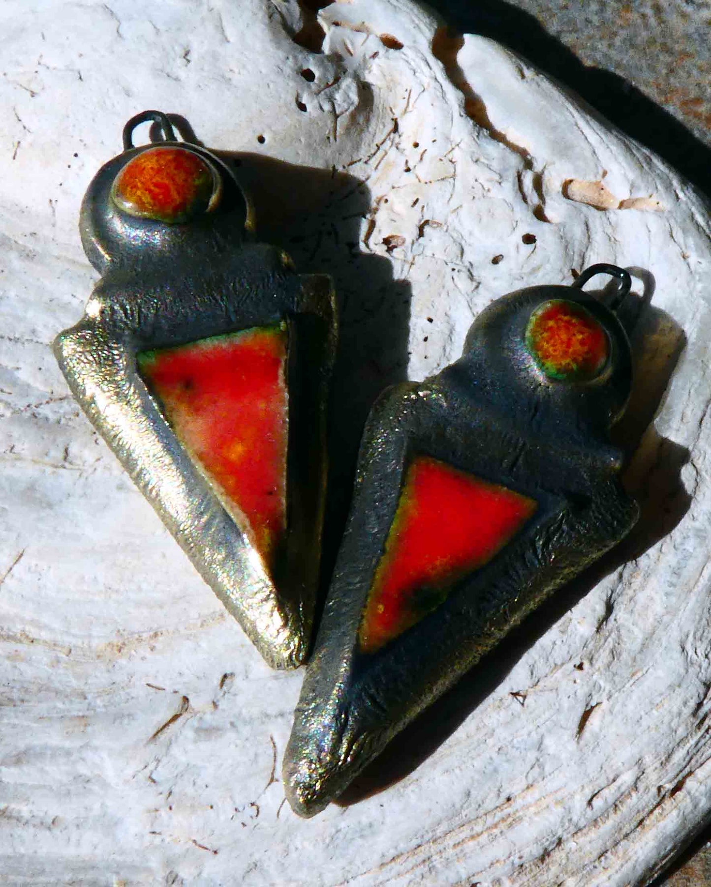 Ceramic Bronzy Dagger Stack Earring Charms - Fruit Punch