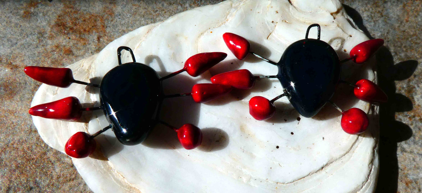 Ceramic Spider Earring Charms