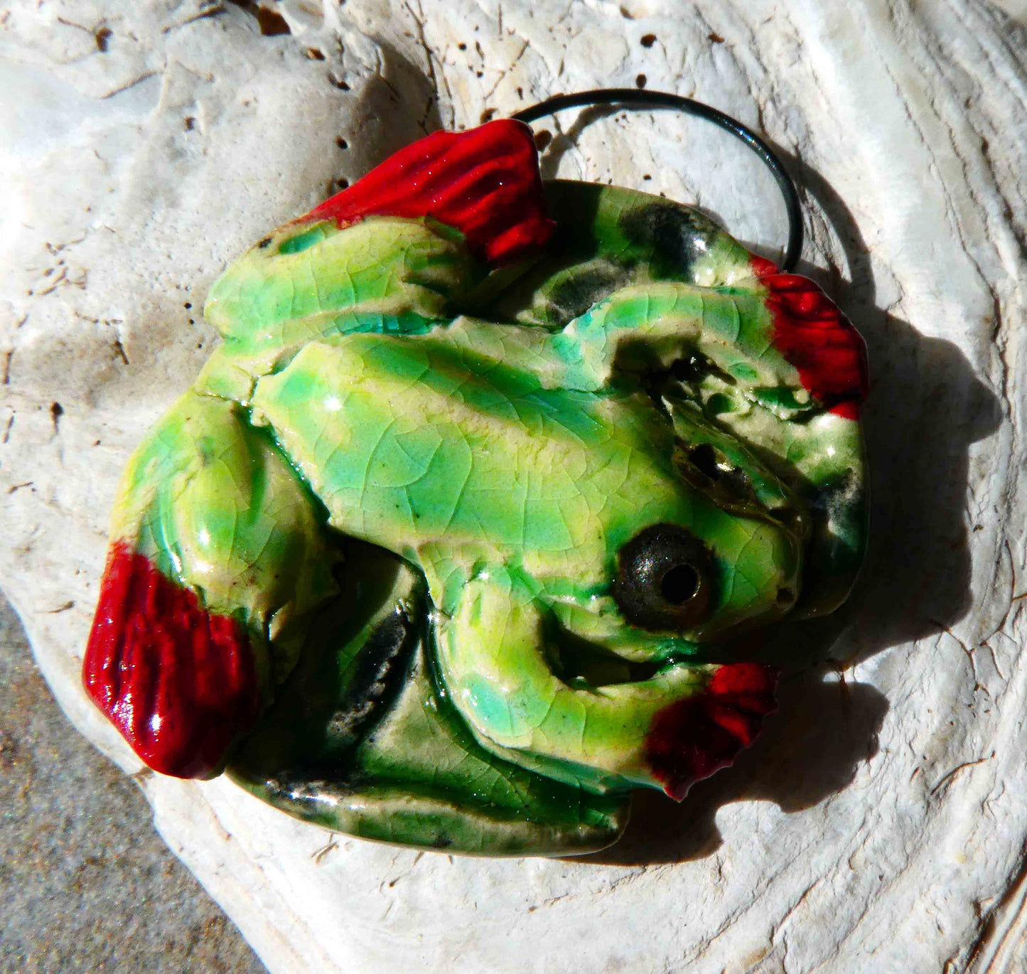 Ceramic Froggy Pendant
