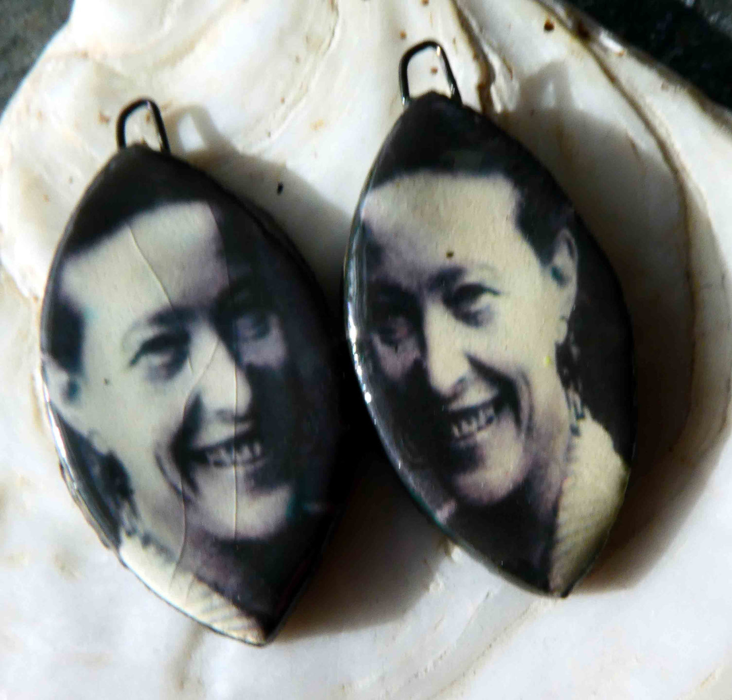 Simone de Beauvoir Decal Drop Earring Charms