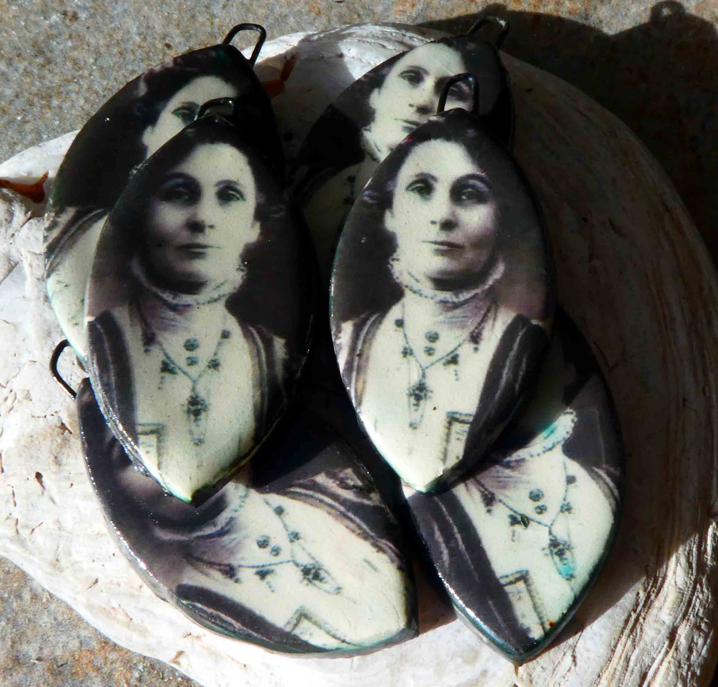 Emmeline Pankhurst Decal Drop Earring Charms #4
