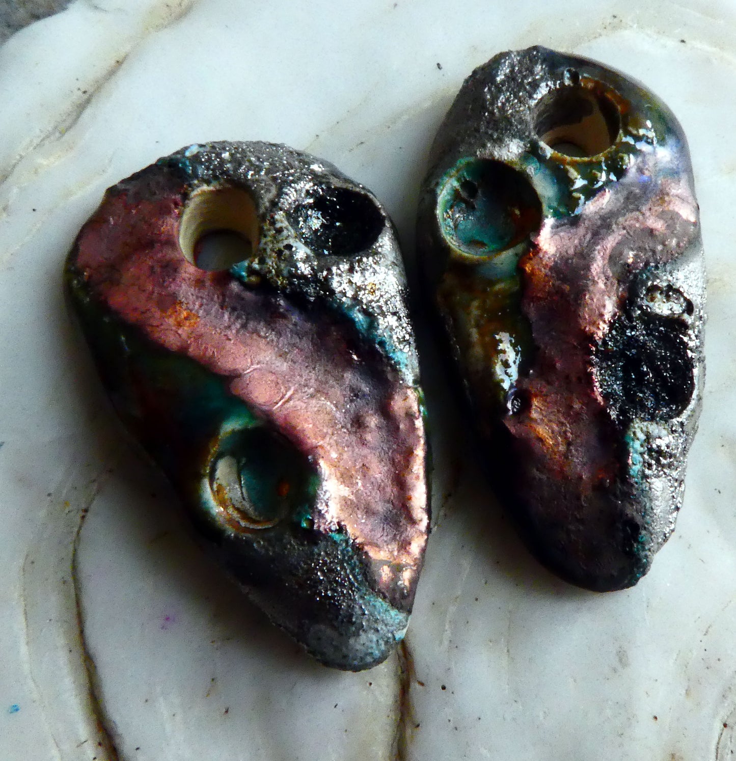 Ceramic Rock Shard Earring Charms