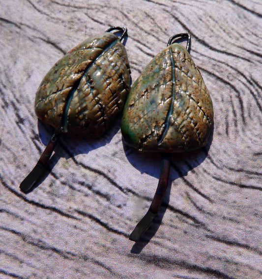 Ceramic Tree Earring Dangles -Provence