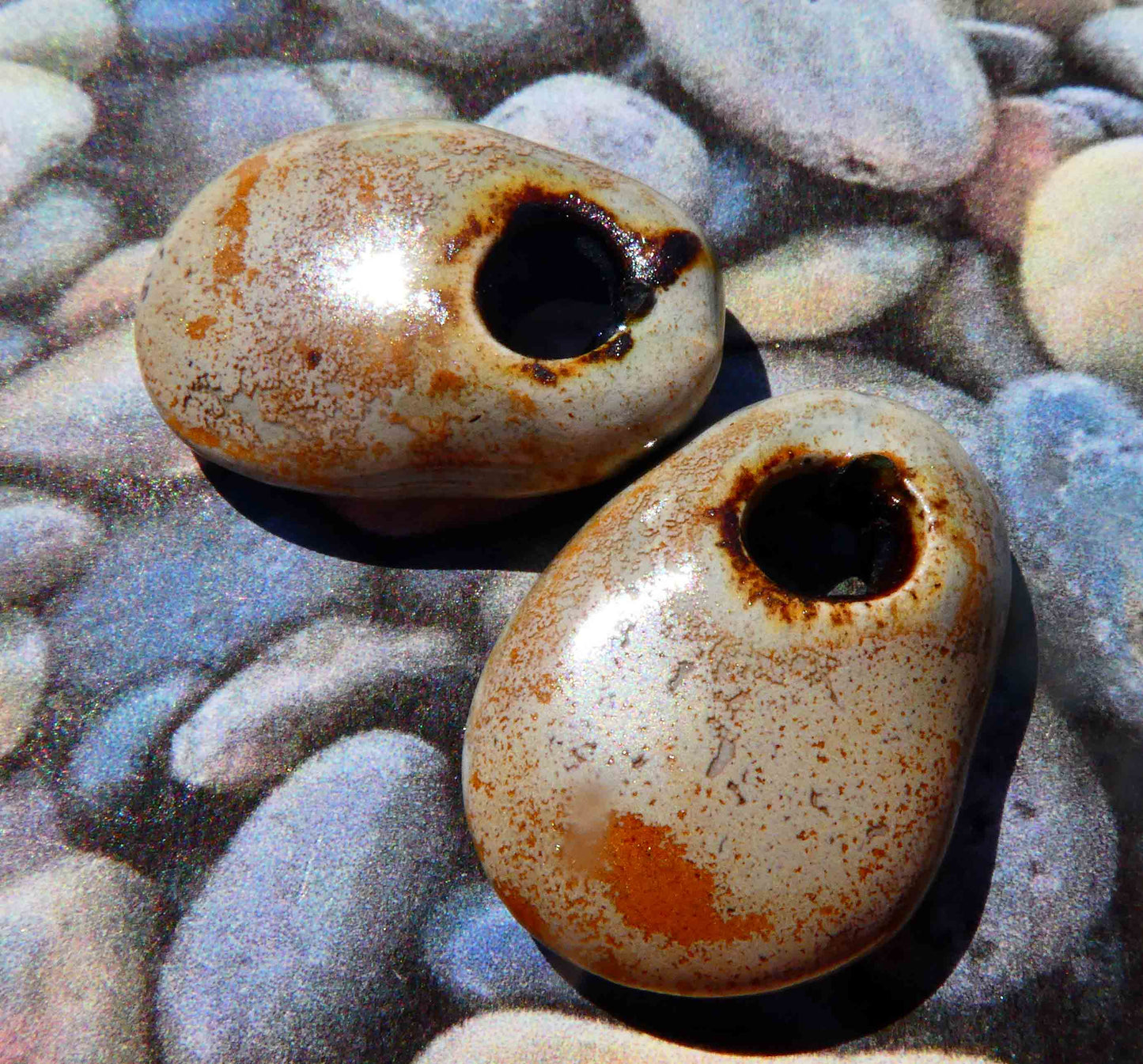 Ceramic Hagstone Pebble Drops - Stone