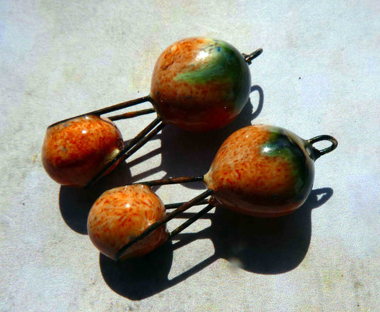 Ceramic Bobble Sling Earring Charms - Tibet