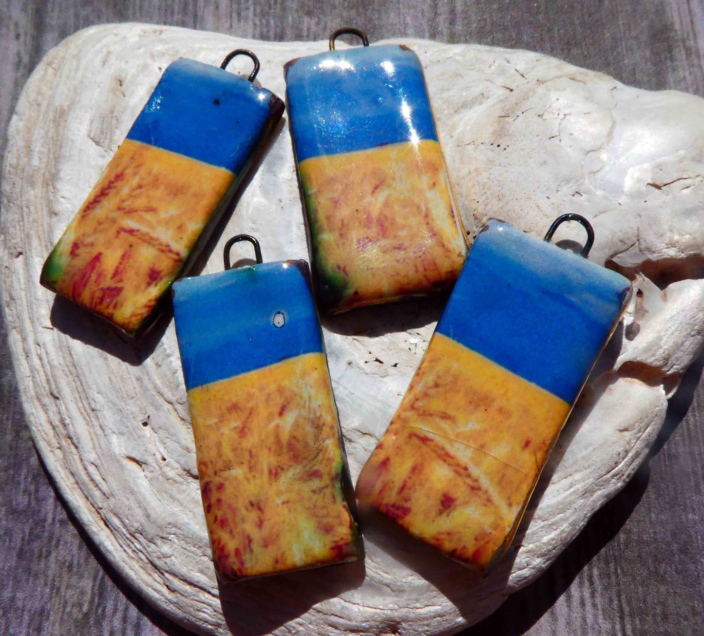 For Ukraine - Skies Over Wheatfield Decal Tablet Earring Charms #1