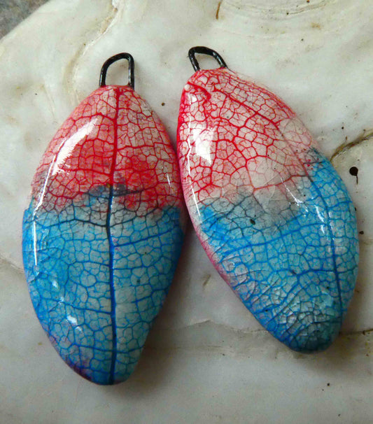 Porcelain Dragonfly Wing  Earring Charms #10
