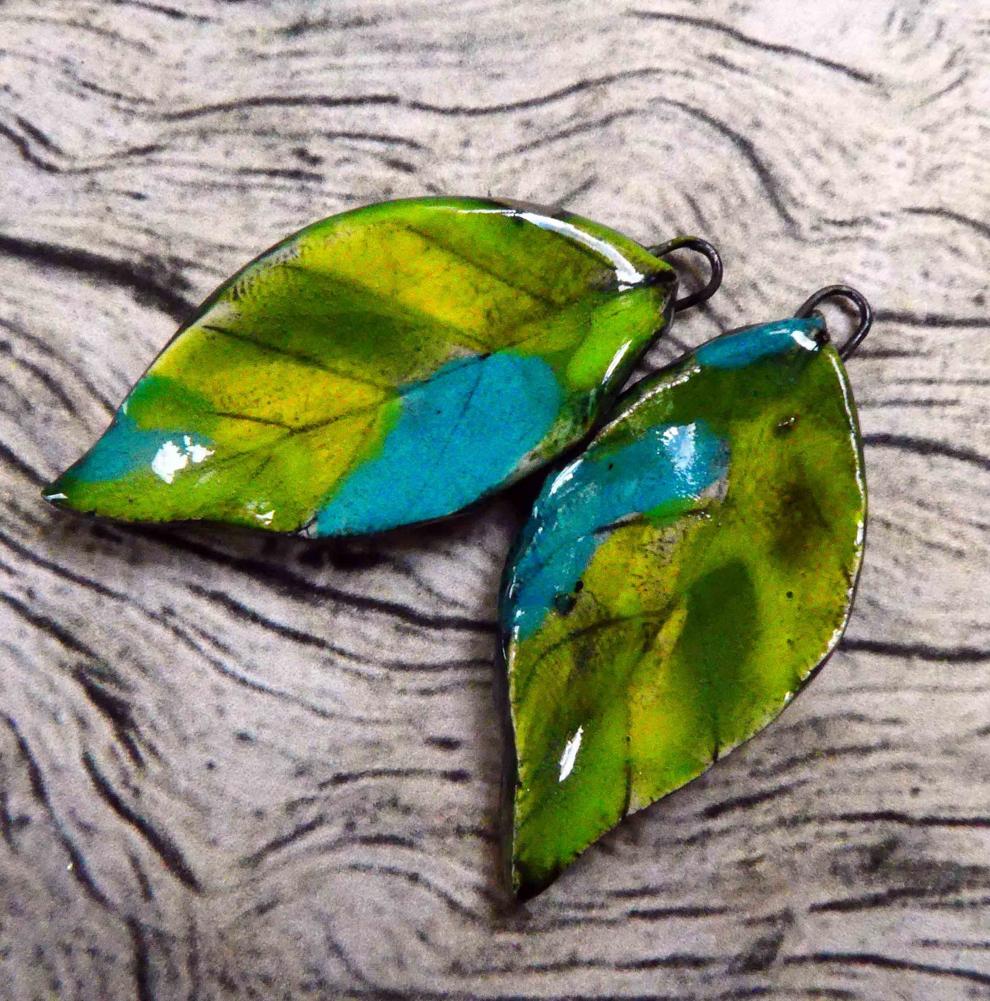 Ceramic Leaf Pendant #2