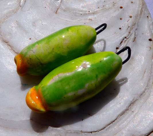 Ceramic Cucamelon Earring Charms