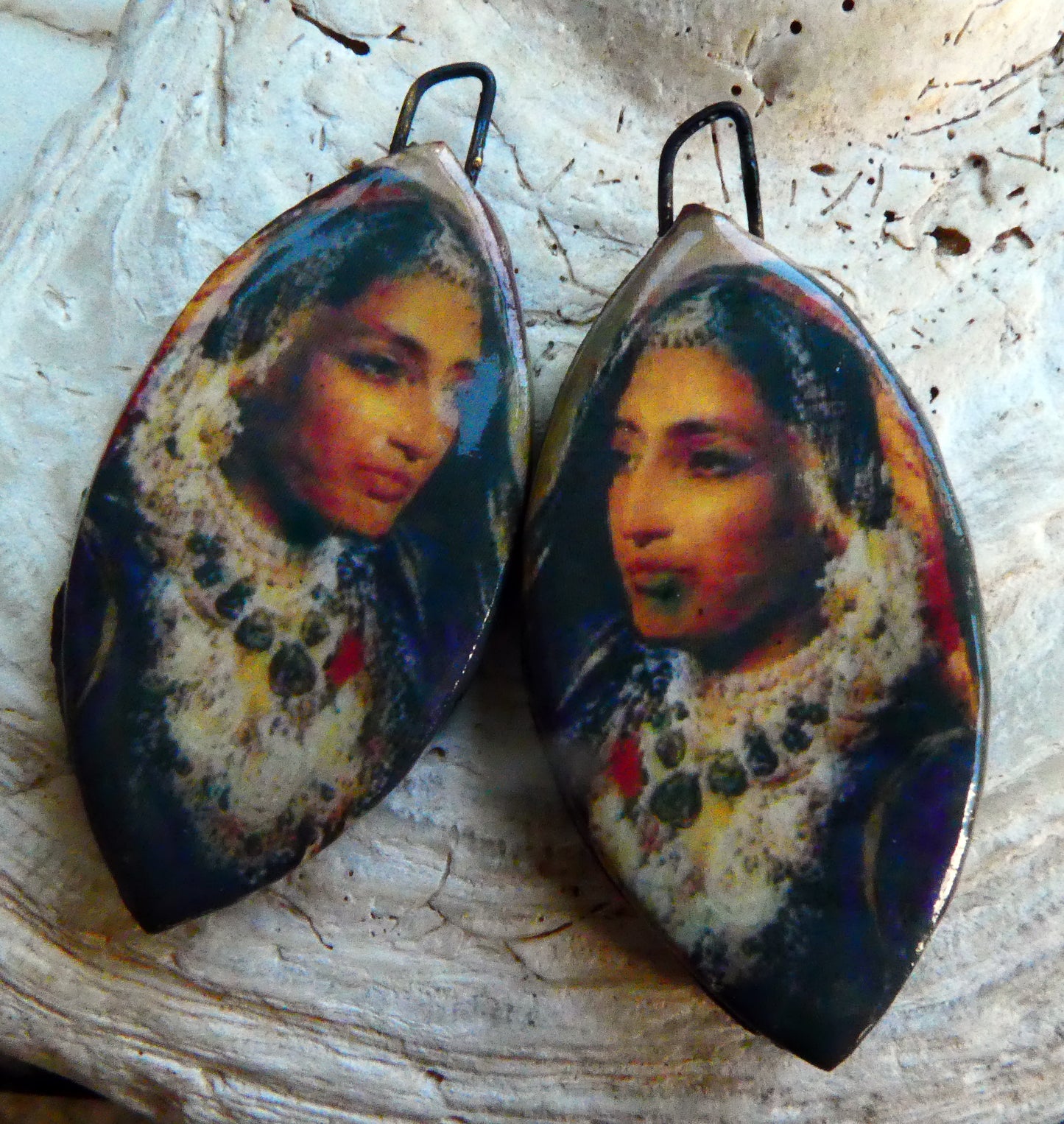 Warrior Women Decal Drop Earring Charms - Maharani Datar Kaur