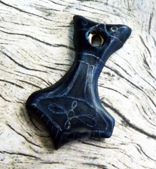 Ceramic  Norse Hammer Pendant