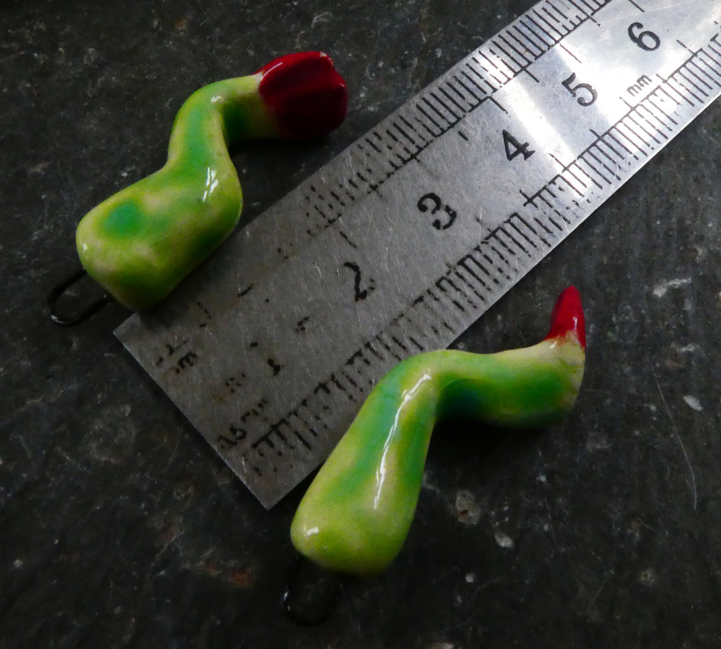 Ceramic Frogs Legs Earring Charms