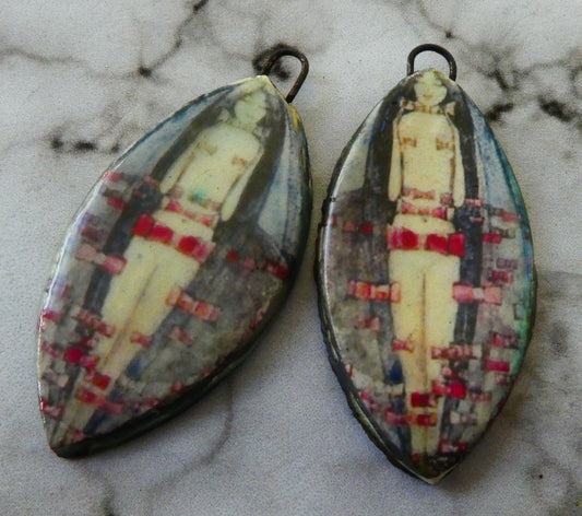 Frances Macdonald Decal Drop Earring Charms #5