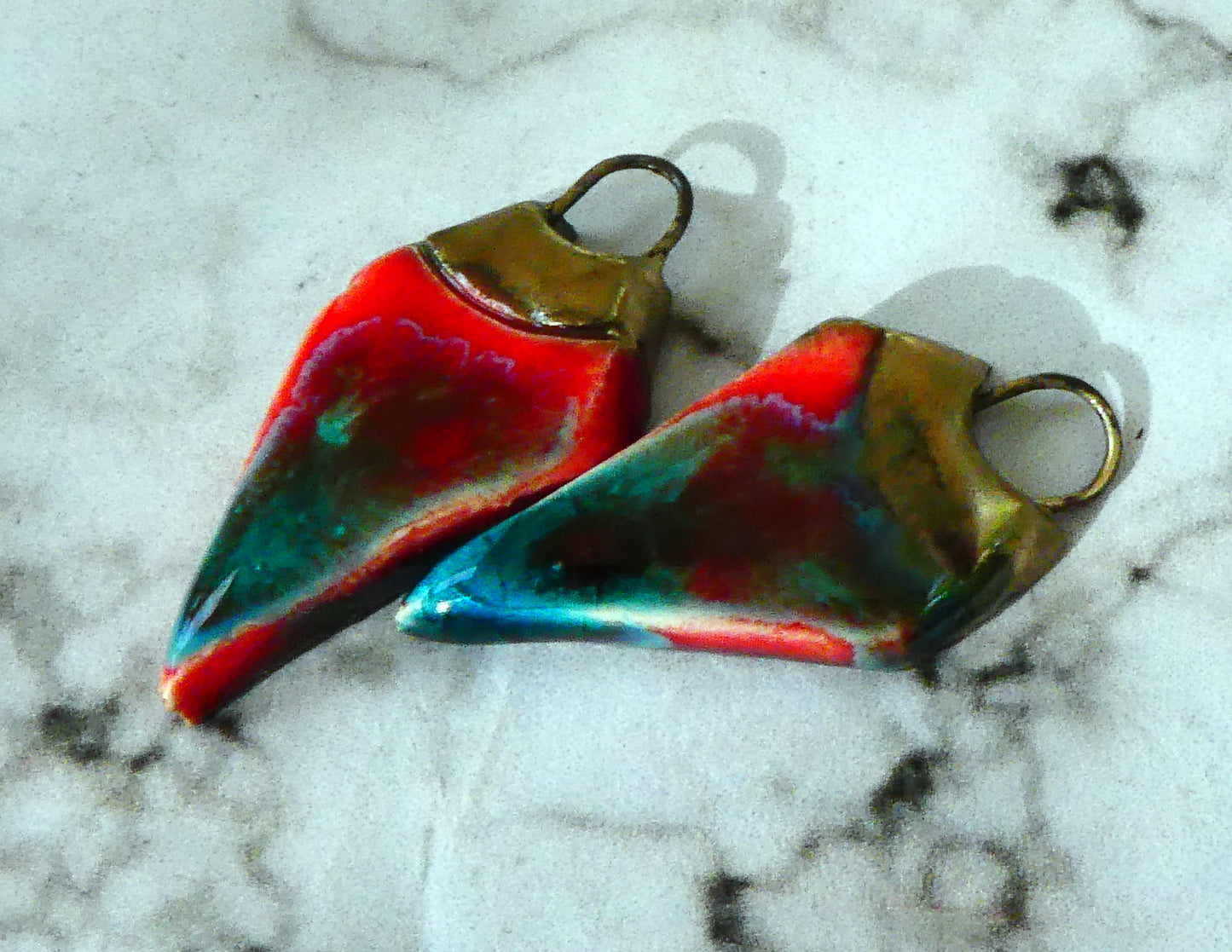Ceramic Pointy Earring Charms - Ladybird