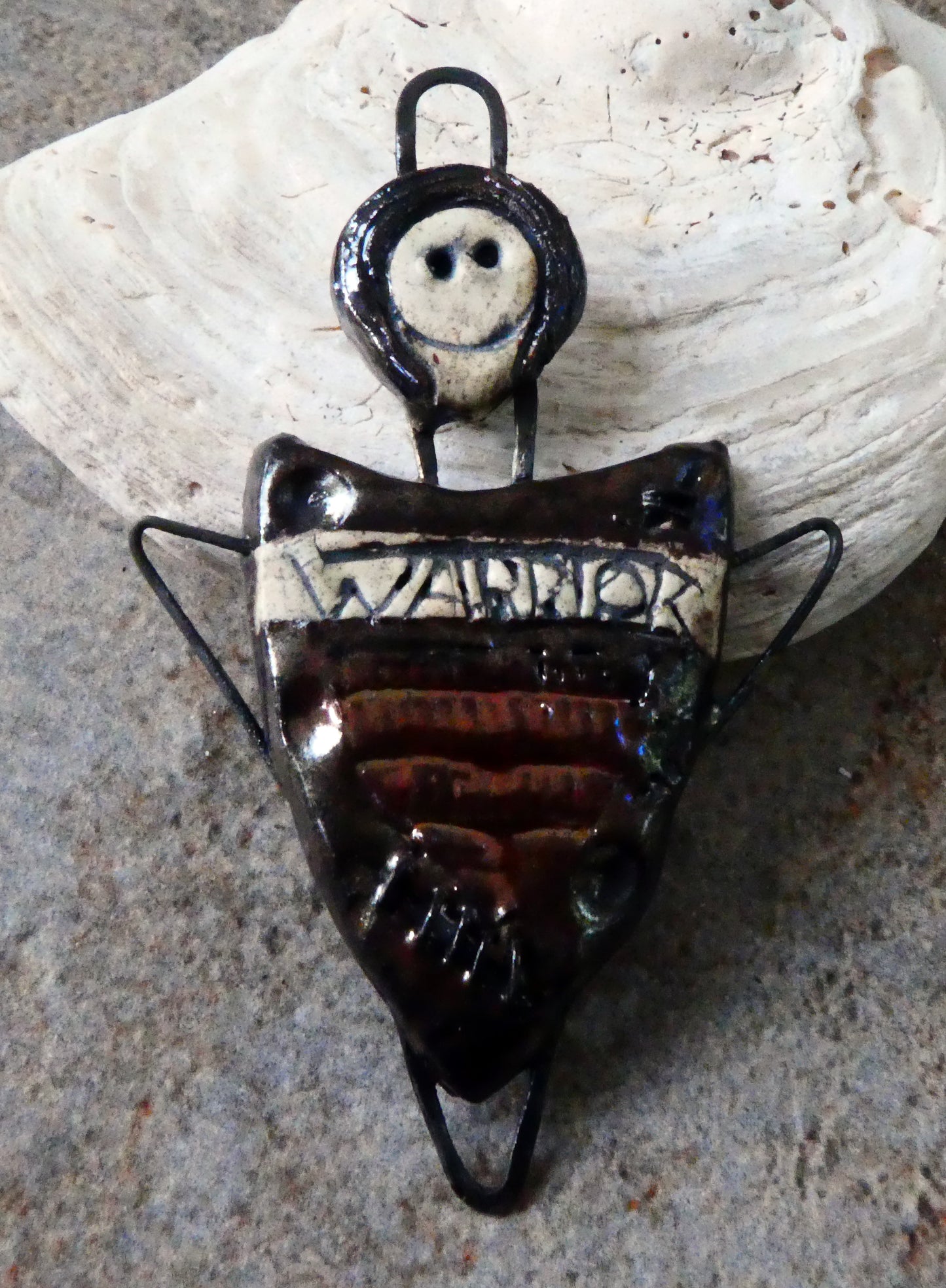 Warrior Necklace Connector Pendant