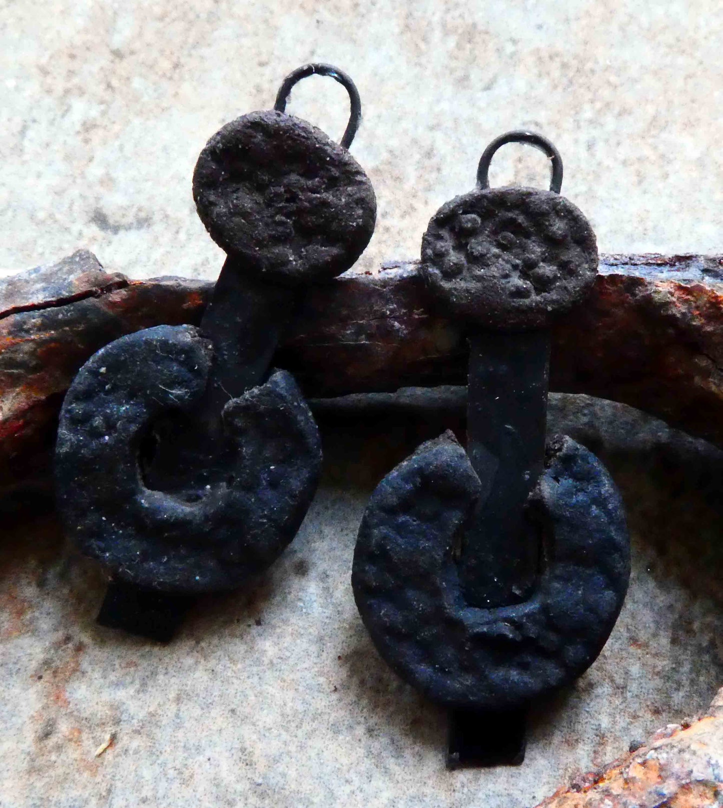 Ceramic Viking Steely Earring Charms #7