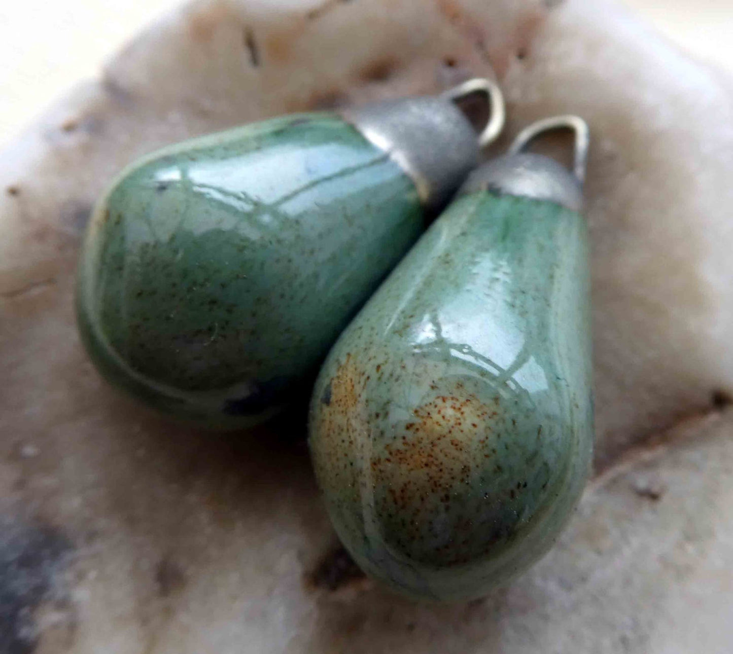 Ceramic Drops Earring Charms - Provence