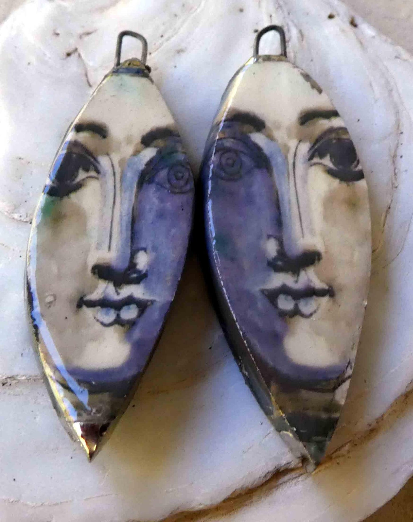 Ceramic Picasso Earring Charms #3