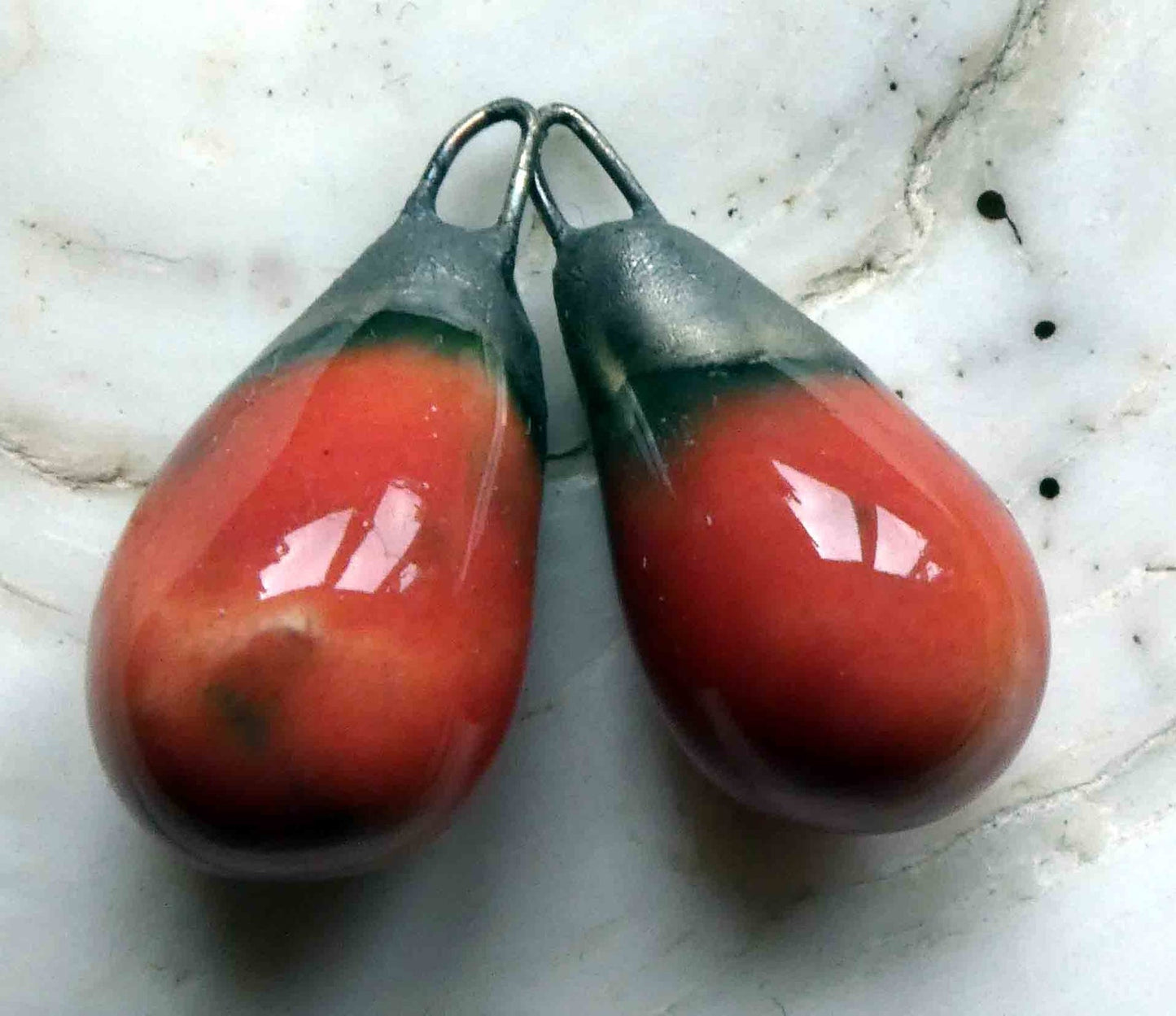 Ceramic Drops Earring Charms -Watermelon