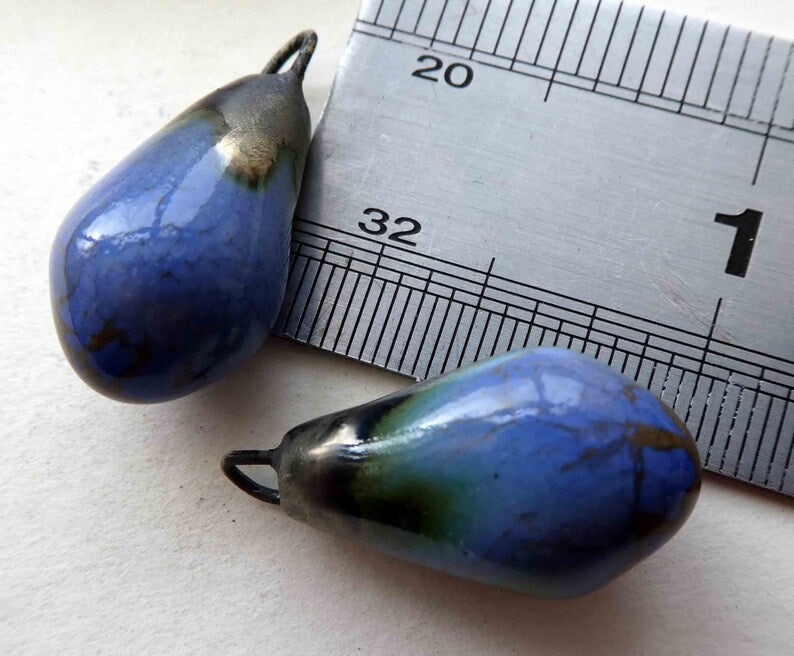 Ceramic Drops Earring Charms - Ohio