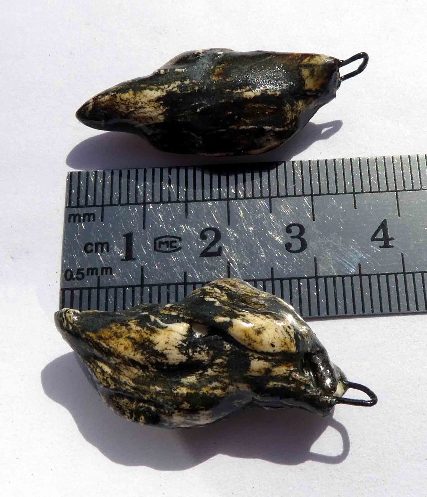 Ceramic Bursting Seed Pod Earring Charms - Old Gold Lustre