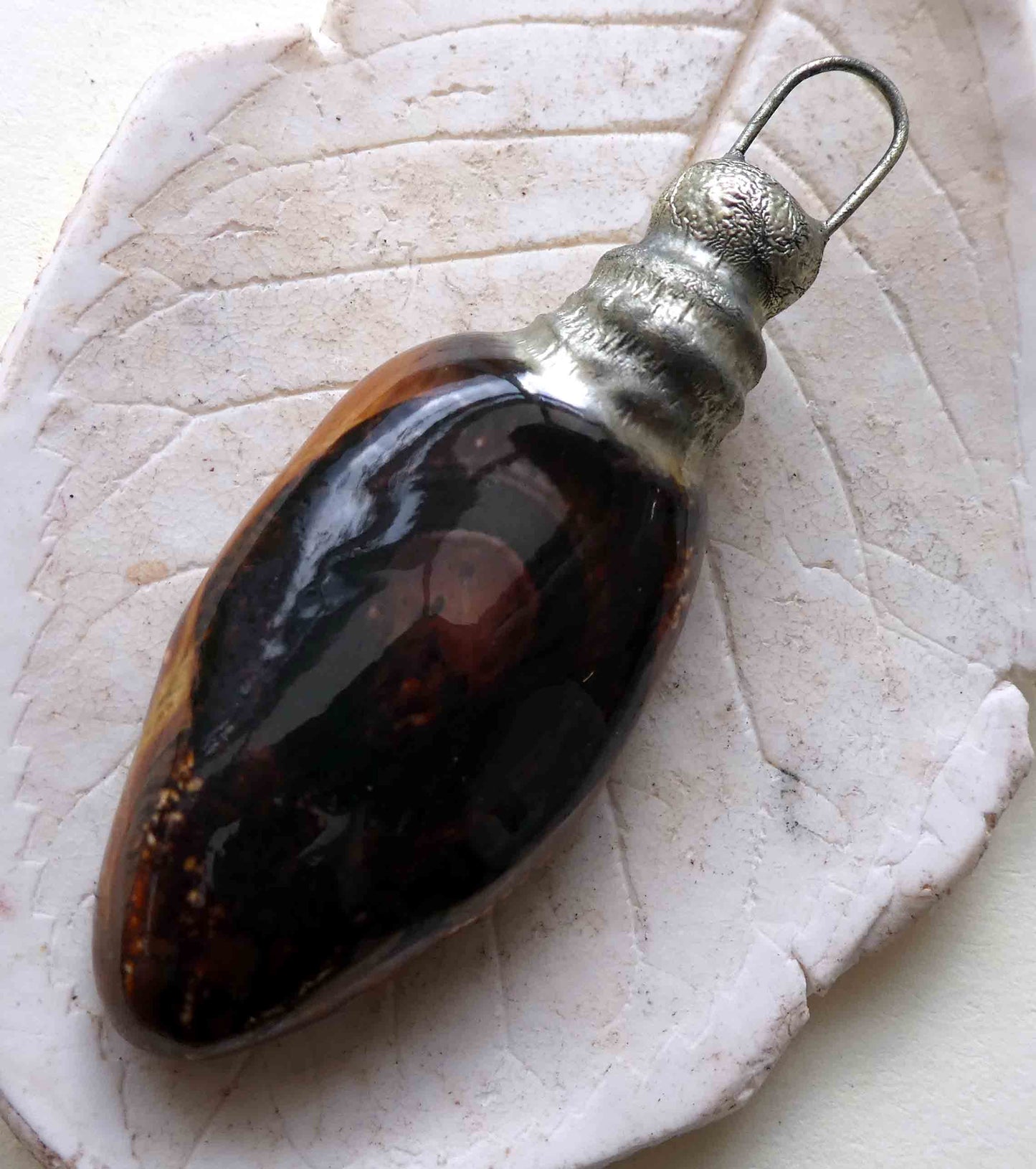 Ceramic Poison Bottle Mini Pendant #1